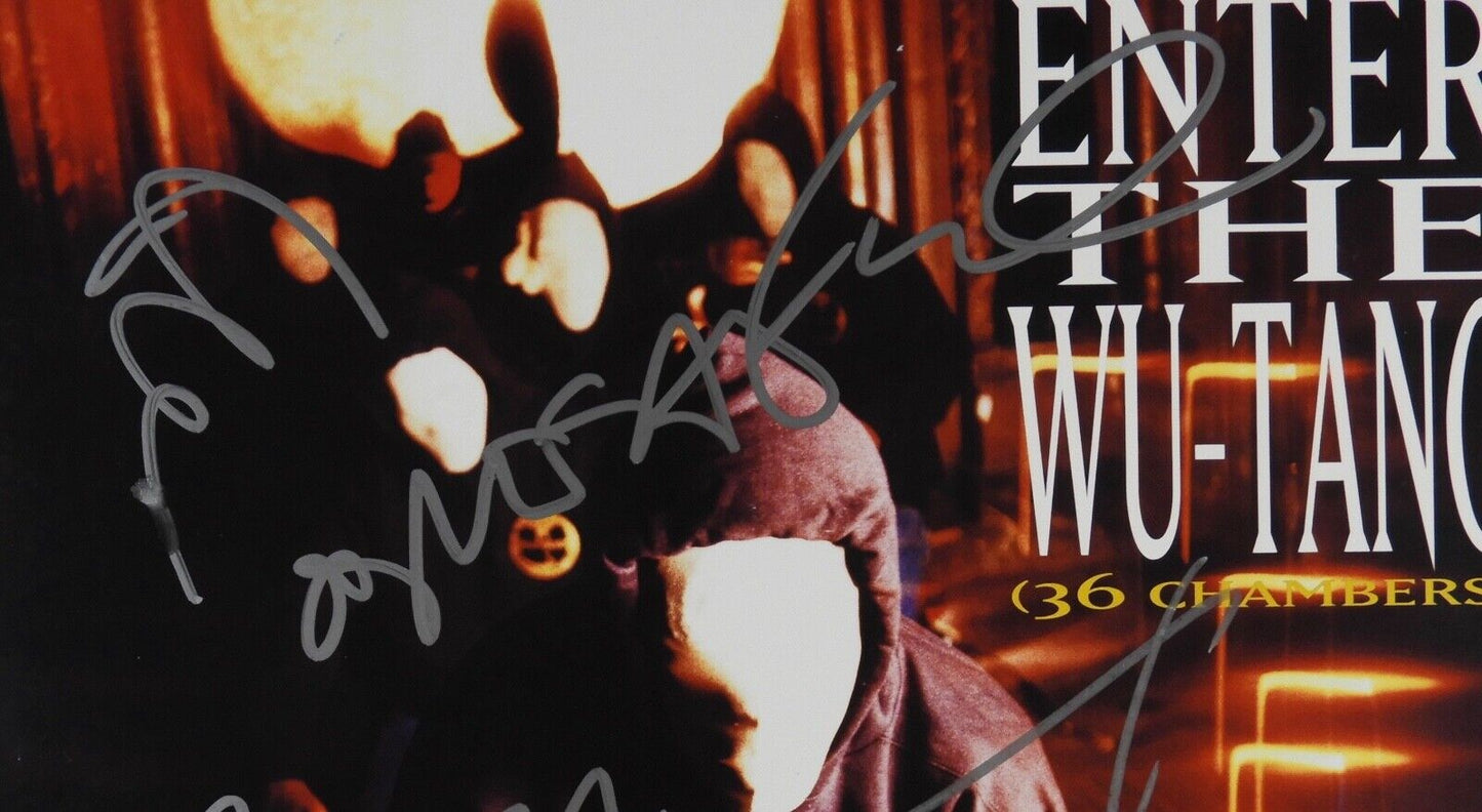 Wu-Tang Clan JSA Signed Autograph Album Record Vinyl Enter The Wu-Tang