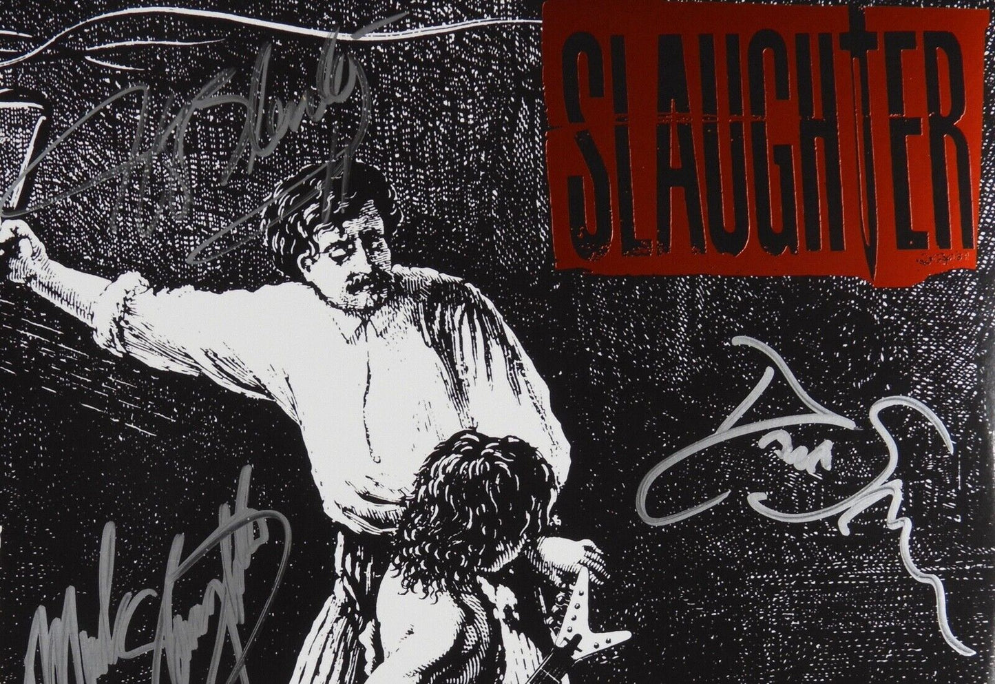 Slaughter JSA Signed Autograph Album Record Vinyl The Wild Life