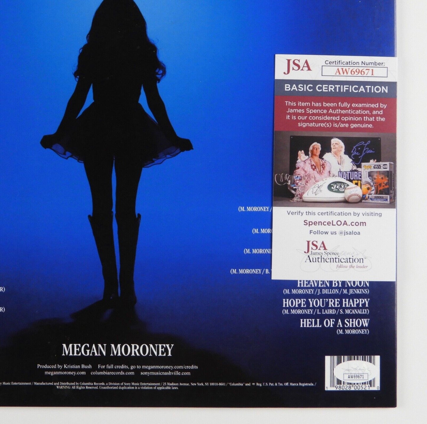 Megan Moroney Signed Autograph Album JSA Record Vinyl Am I Okay?