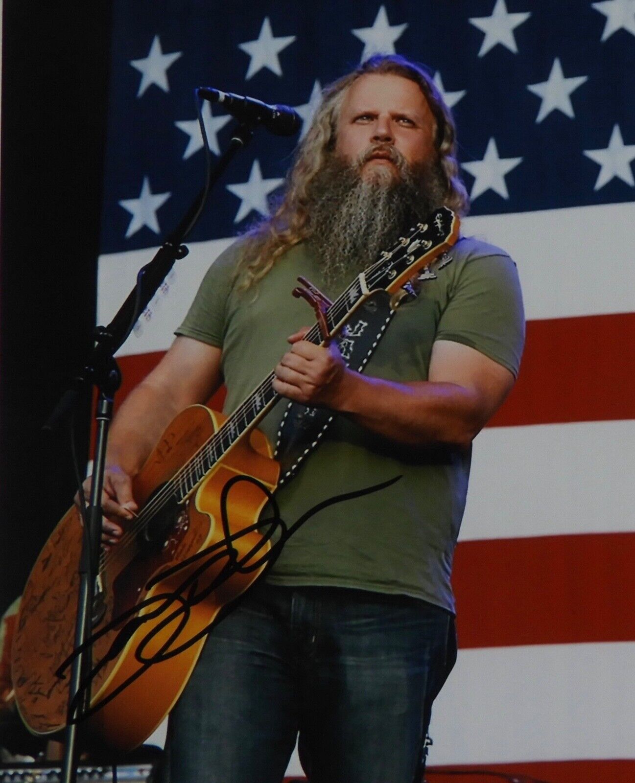 Jamey Johnson JSA Signed Autograph Photo 8 x 10