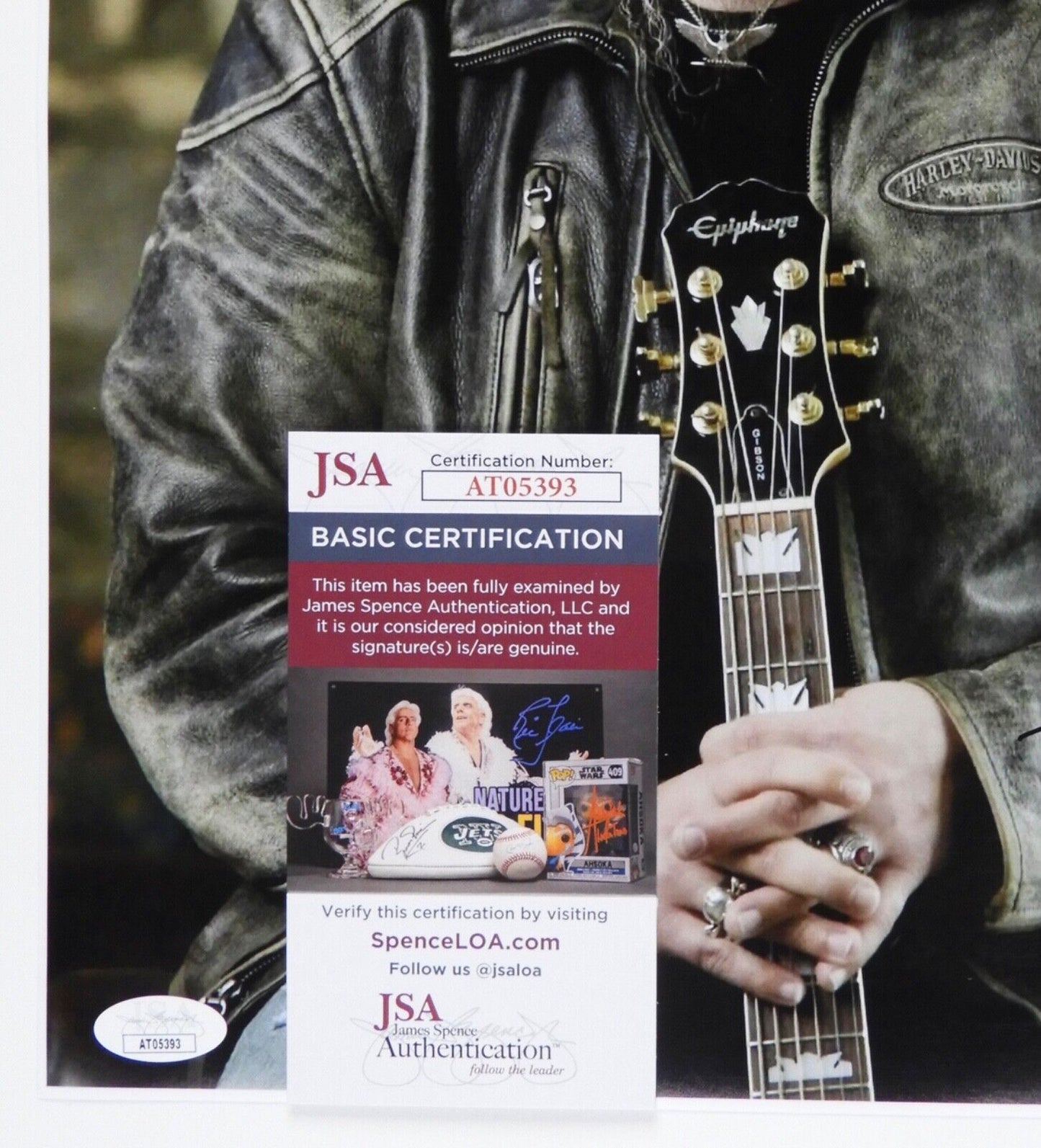 Jamey Johnson JSA Signed Autograph Photo 11 x 14