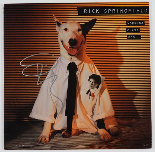tRick Springfield JSA Autograph Signed Album Vinyl Record Working Class Dog