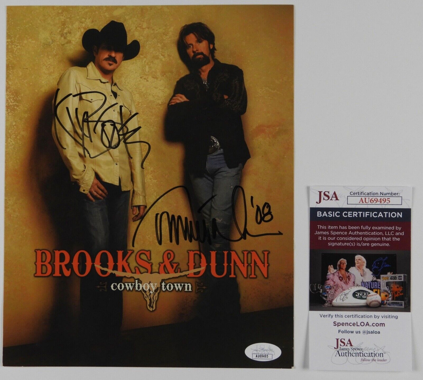 Brooks and Dunn JSA Autograph Signed 8 x 10 Photo