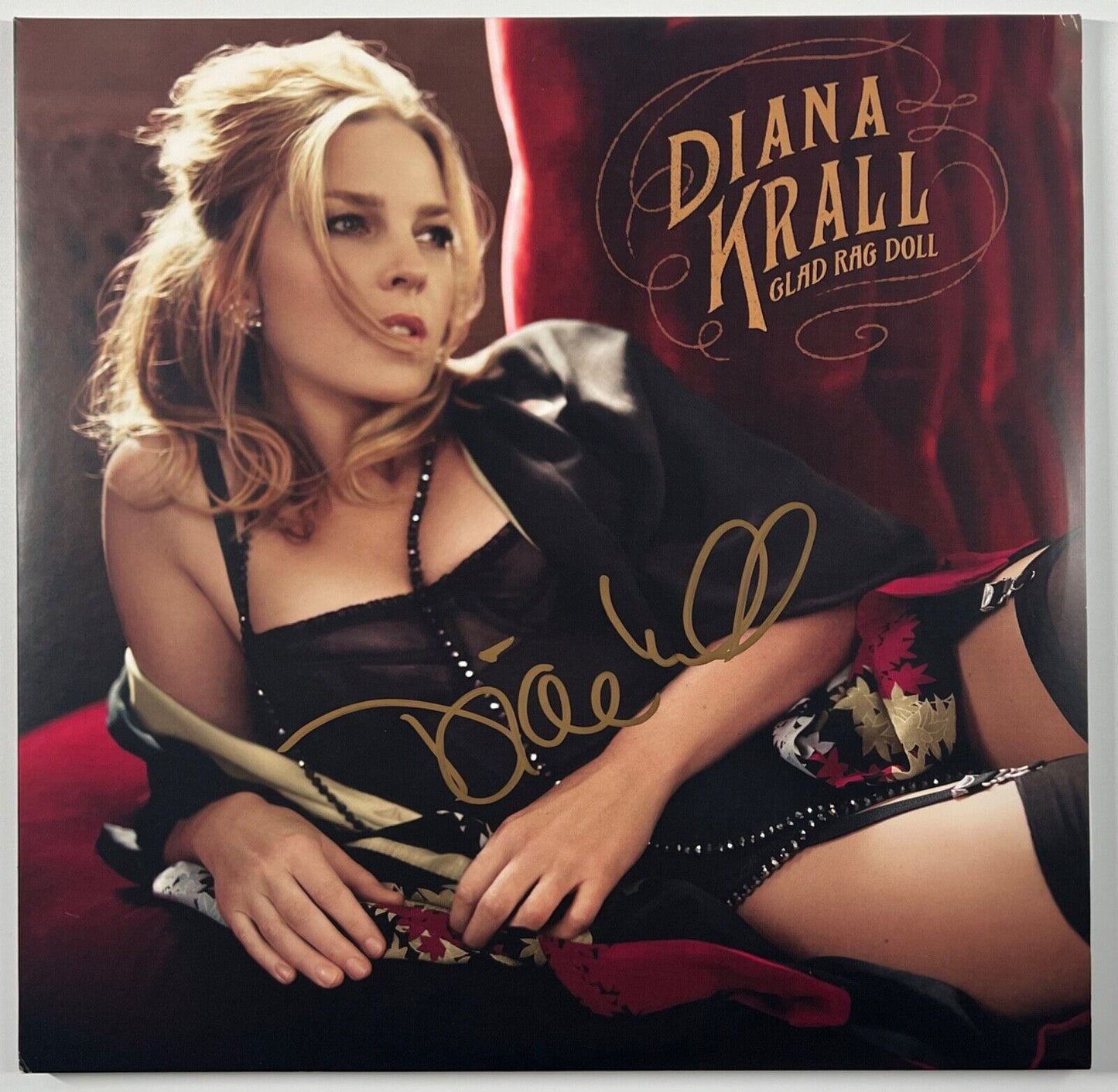 Diana Krall JSA Autograph Signed Album Vinyl Record Glad Rag Doll