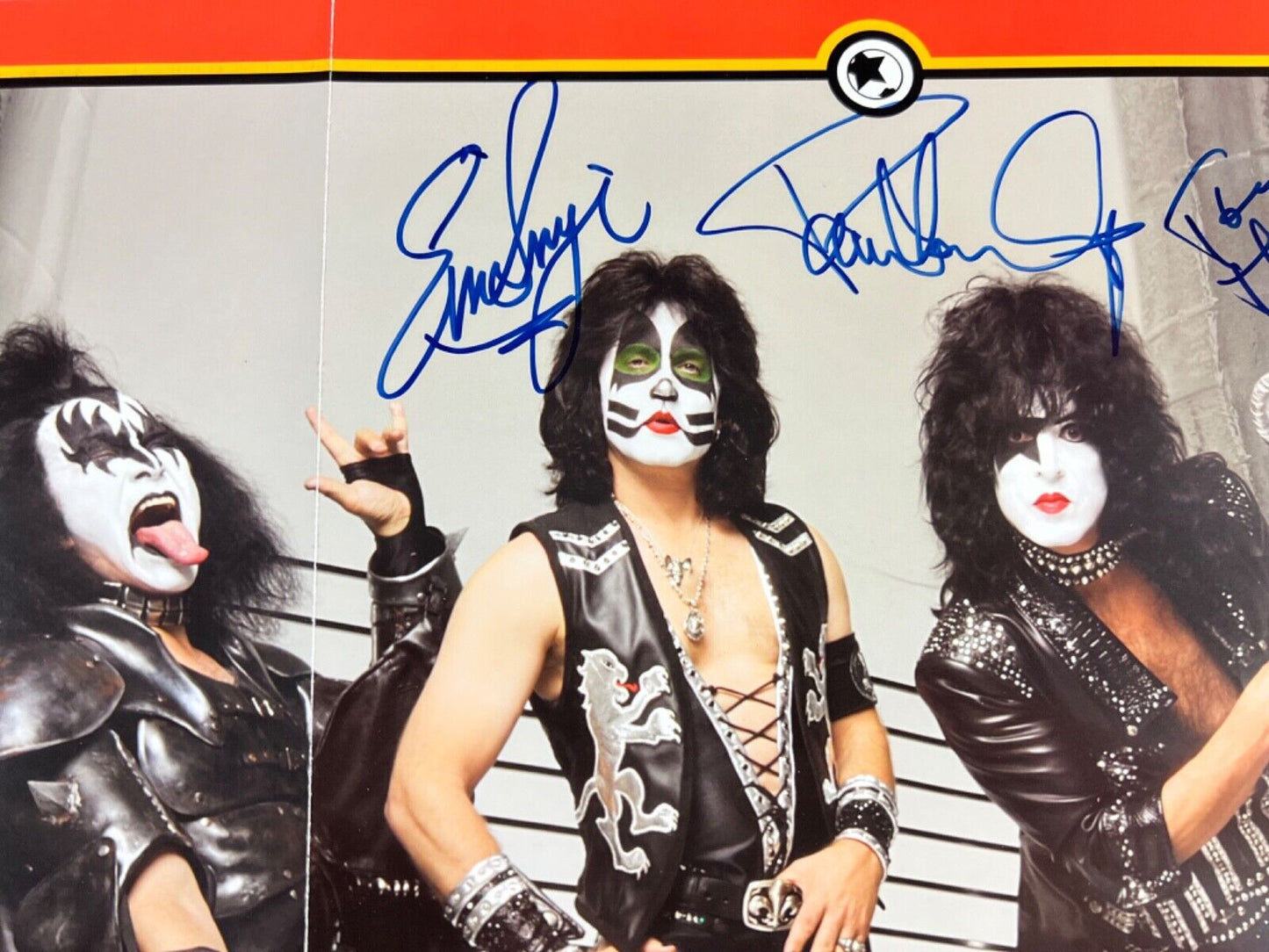 KISS JSA Signed Autograph Sonic Boom Poster Gene Simmons Paul Stanley +