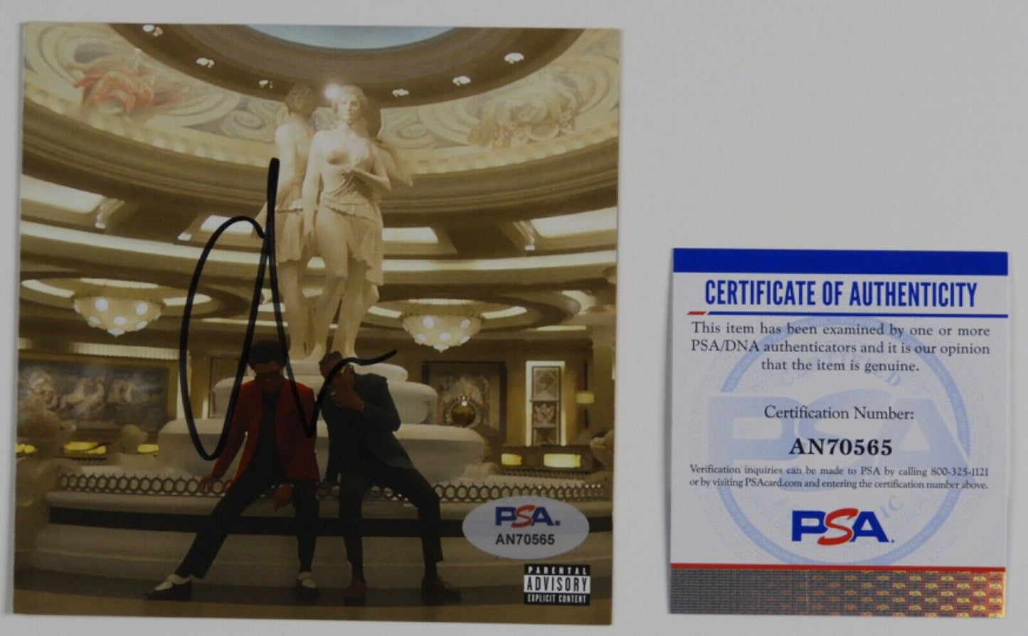 The Weeknd PSA Signed Autograph CD Insert Heartless Blinding Lights