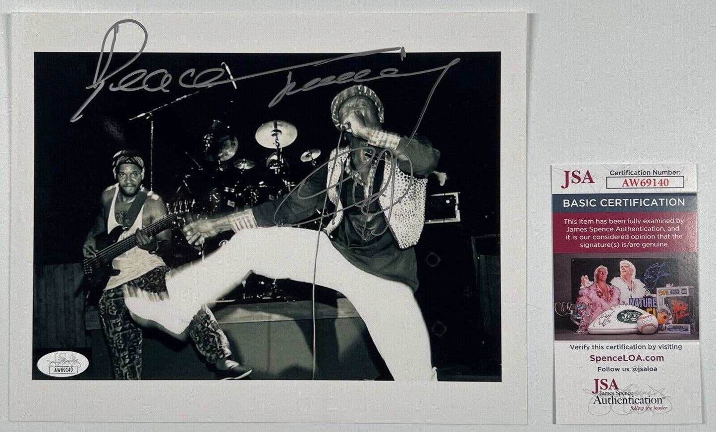 Jimmy Cliff JSA Signed Autograph 8 x 10 photo