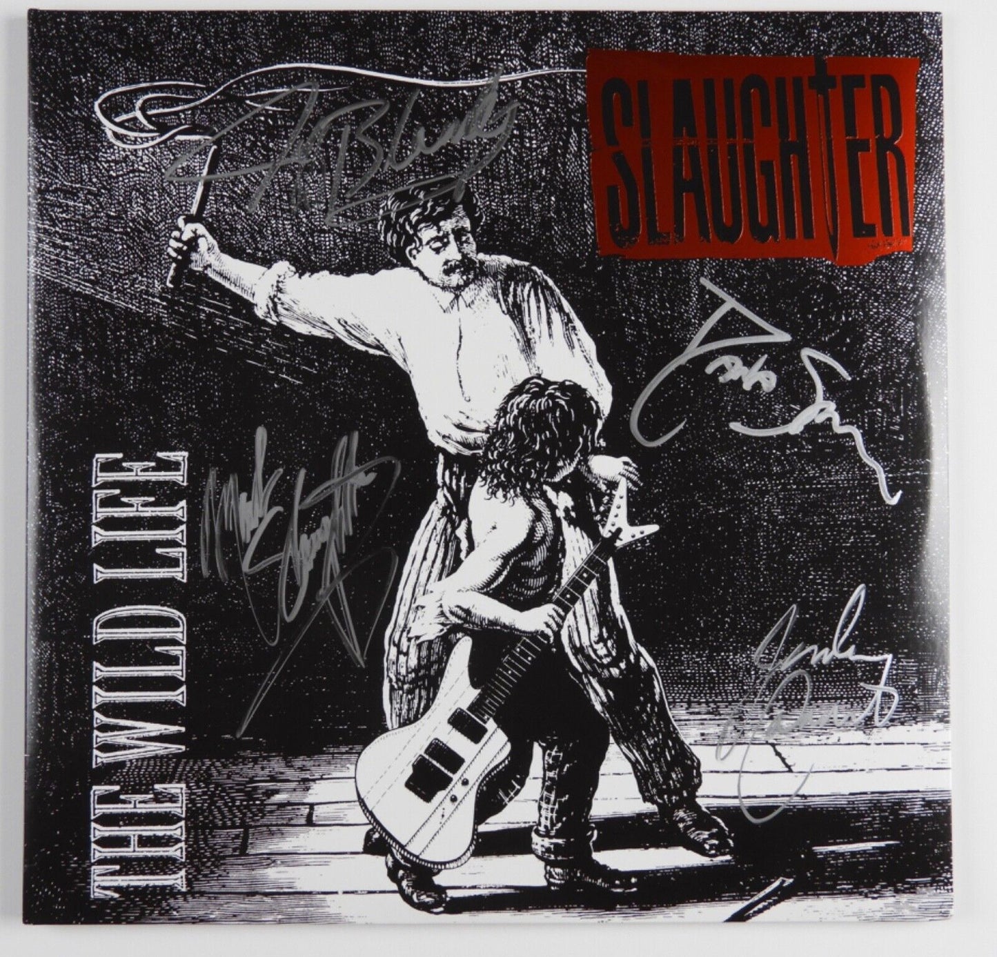 Slaughter JSA Signed Autograph Album Record Vinyl The Wild Life