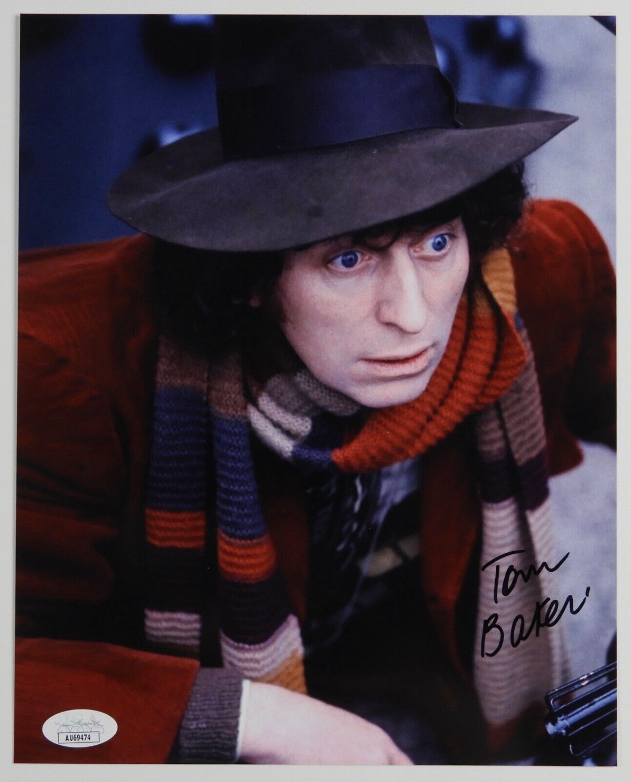 Tom Baker  Doctor Who Autograph Signed Photo JSA COA 8 x 10 Dr Who