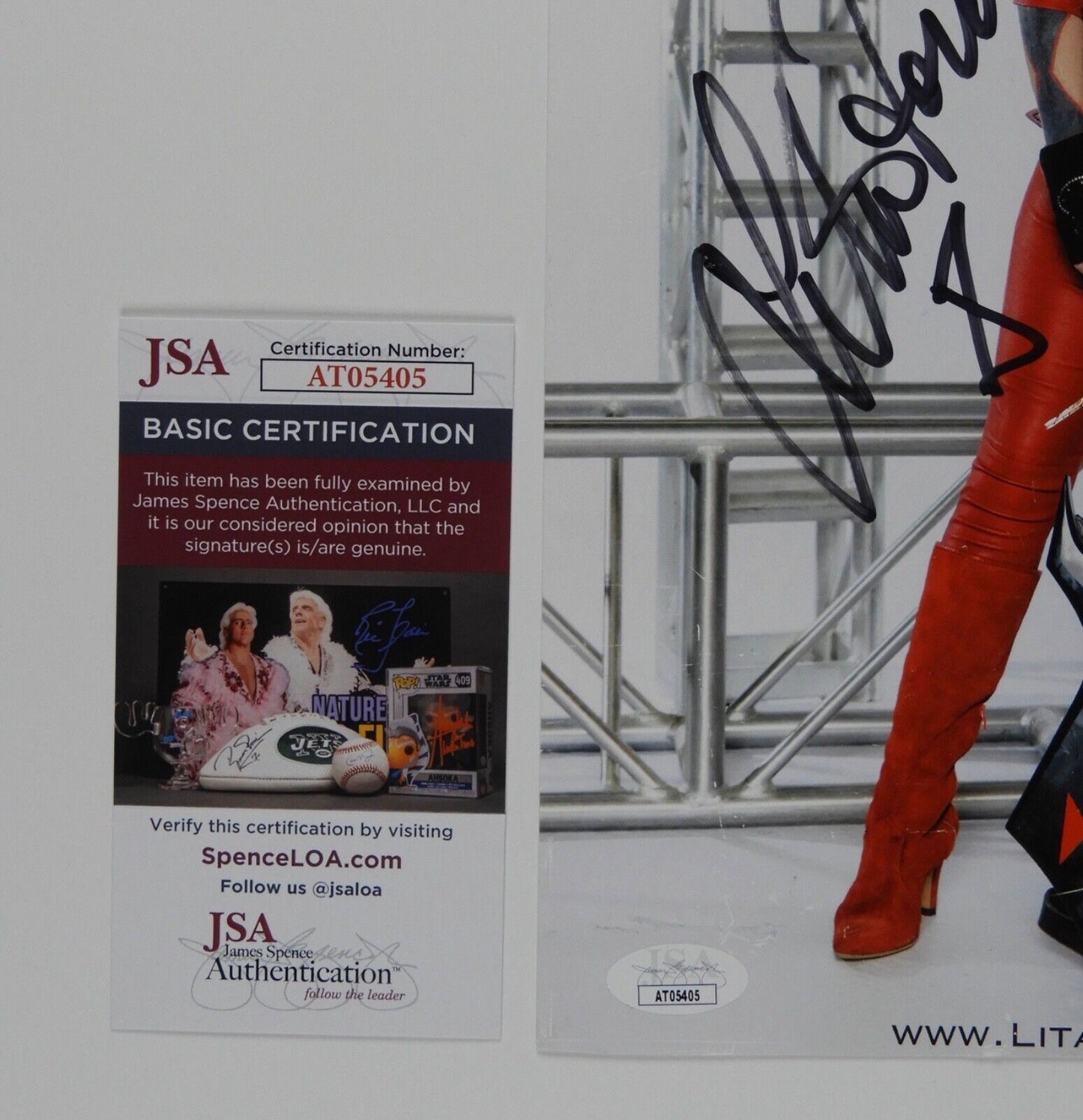 Lita Ford JSA Signed Autograph Photo 8.5 x 11 The Runaways