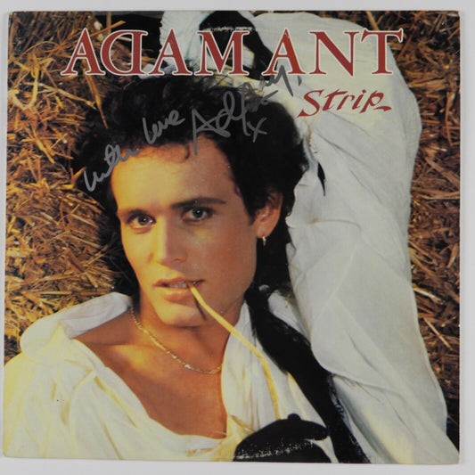 Adam Ant Signed Autograph Album JSA Record Vinyl Strip