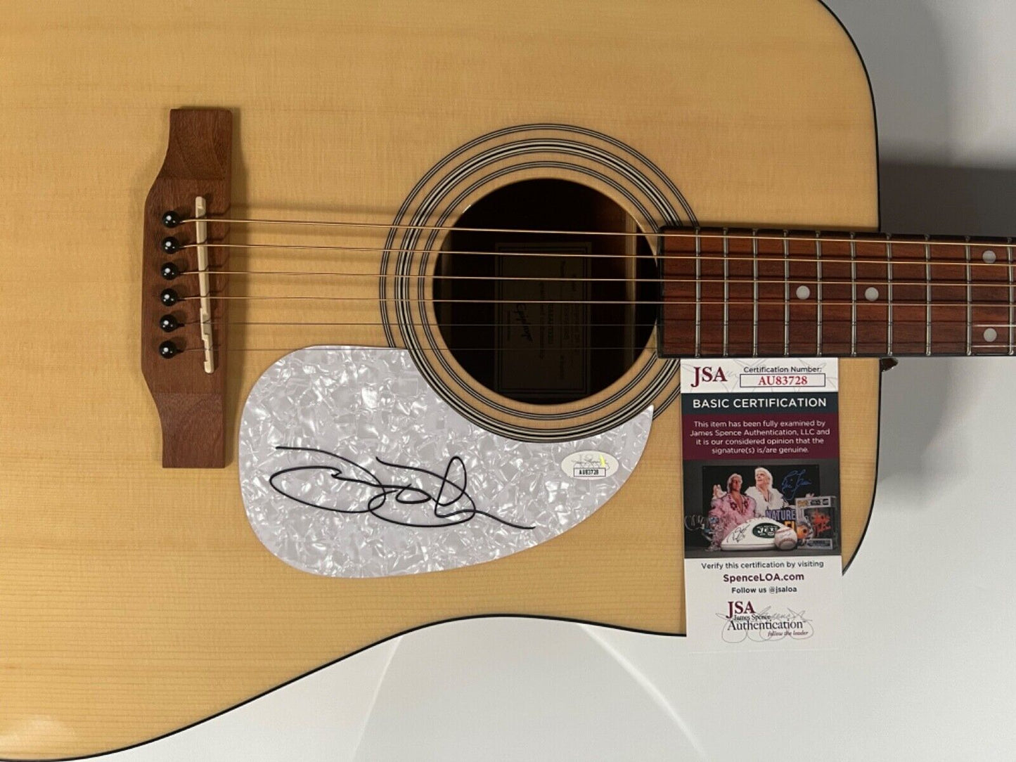 Jamey Johnson JSA Autograph Signed Guitar Epiphone Acoustic