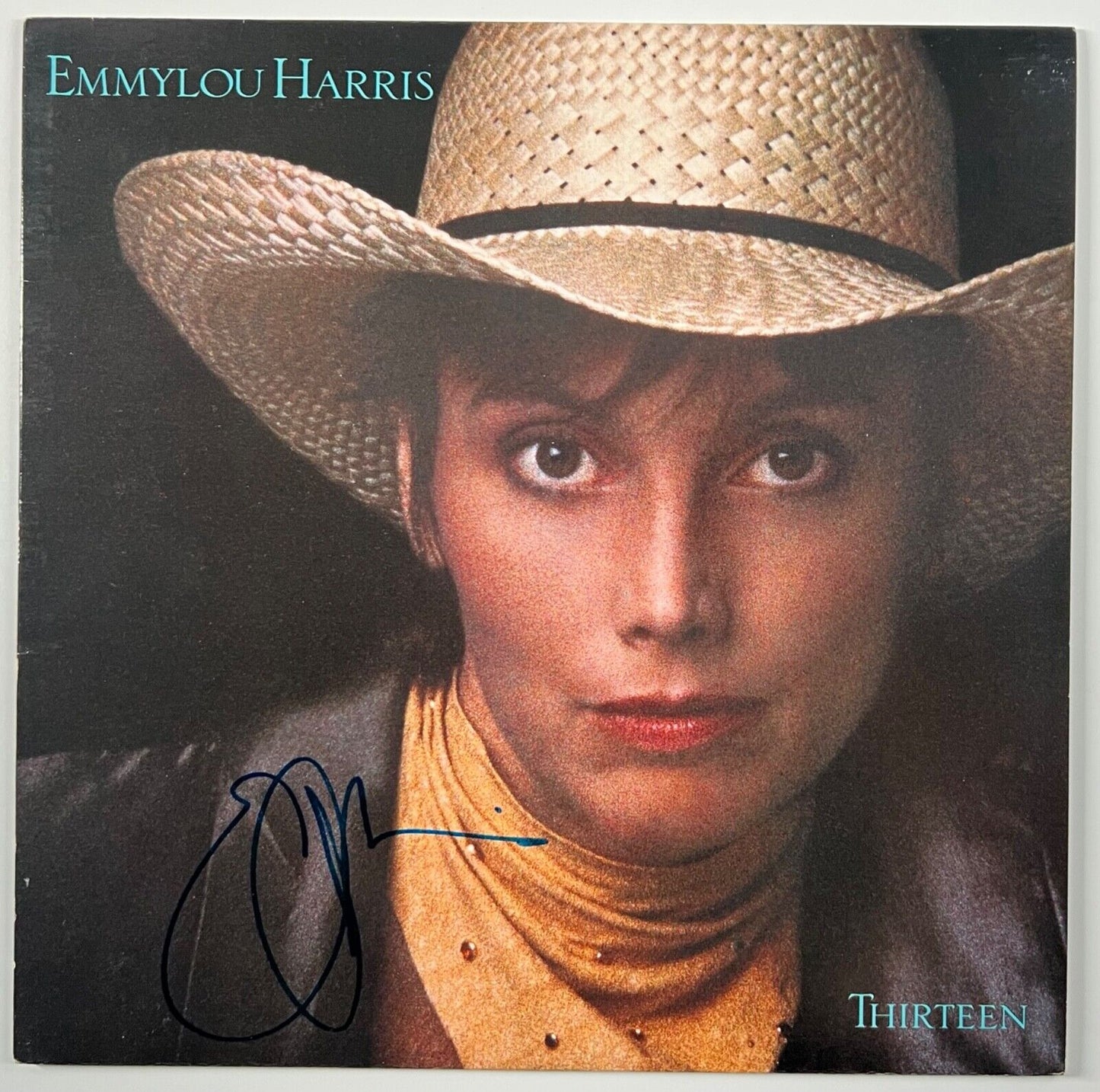 Emmylou Harris JSA Autograph Signed Album Vinyl Record Thirteen