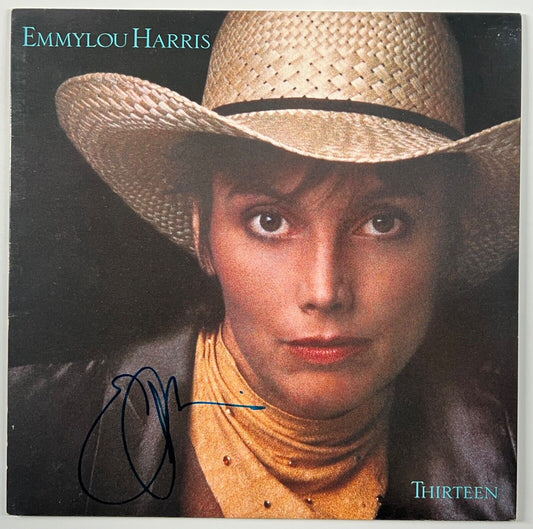 Emmylou Harris JSA Autograph Signed Album Vinyl Record Thirteen
