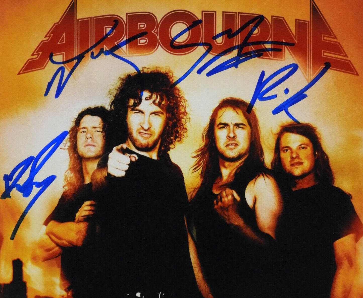 Airbourne Fully JSA Signed Autograph 8 x 10 Photo