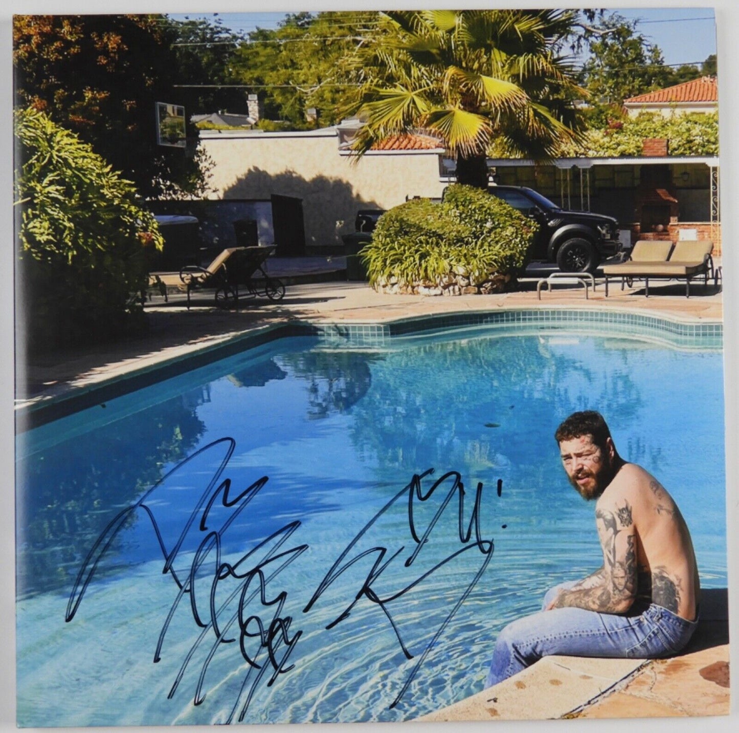 Post Malone JSA Signed Autograph Album Record Vinyl Austin Green