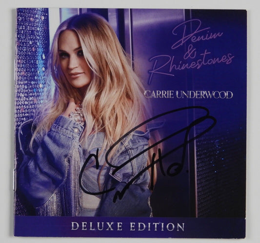 Carrie Underwood JSA signed autograph CD Booklet Denim & Rhinestones