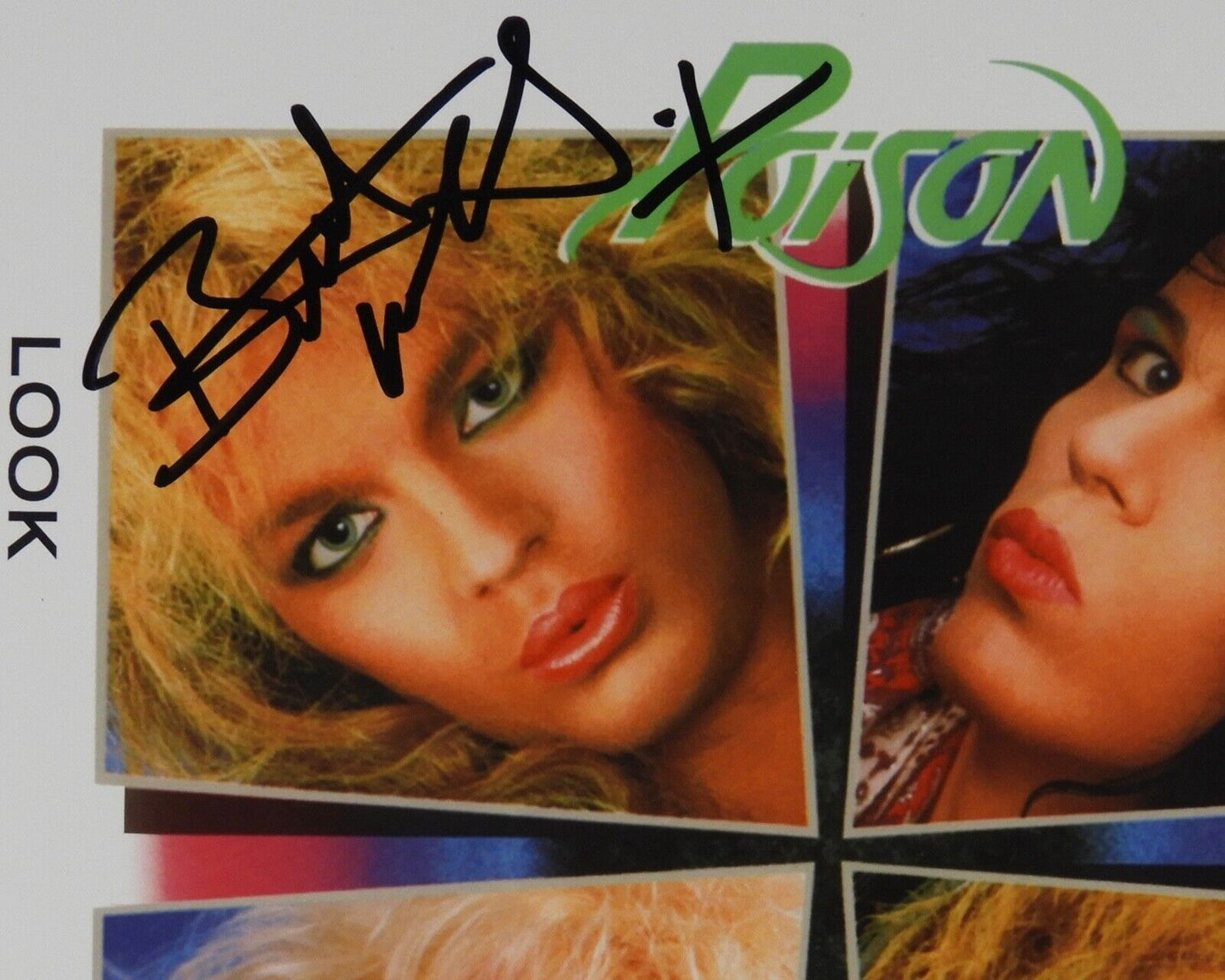 Poison Bret Michaels JSA Signed Autograph Album Record Vinyl Look What The Cat