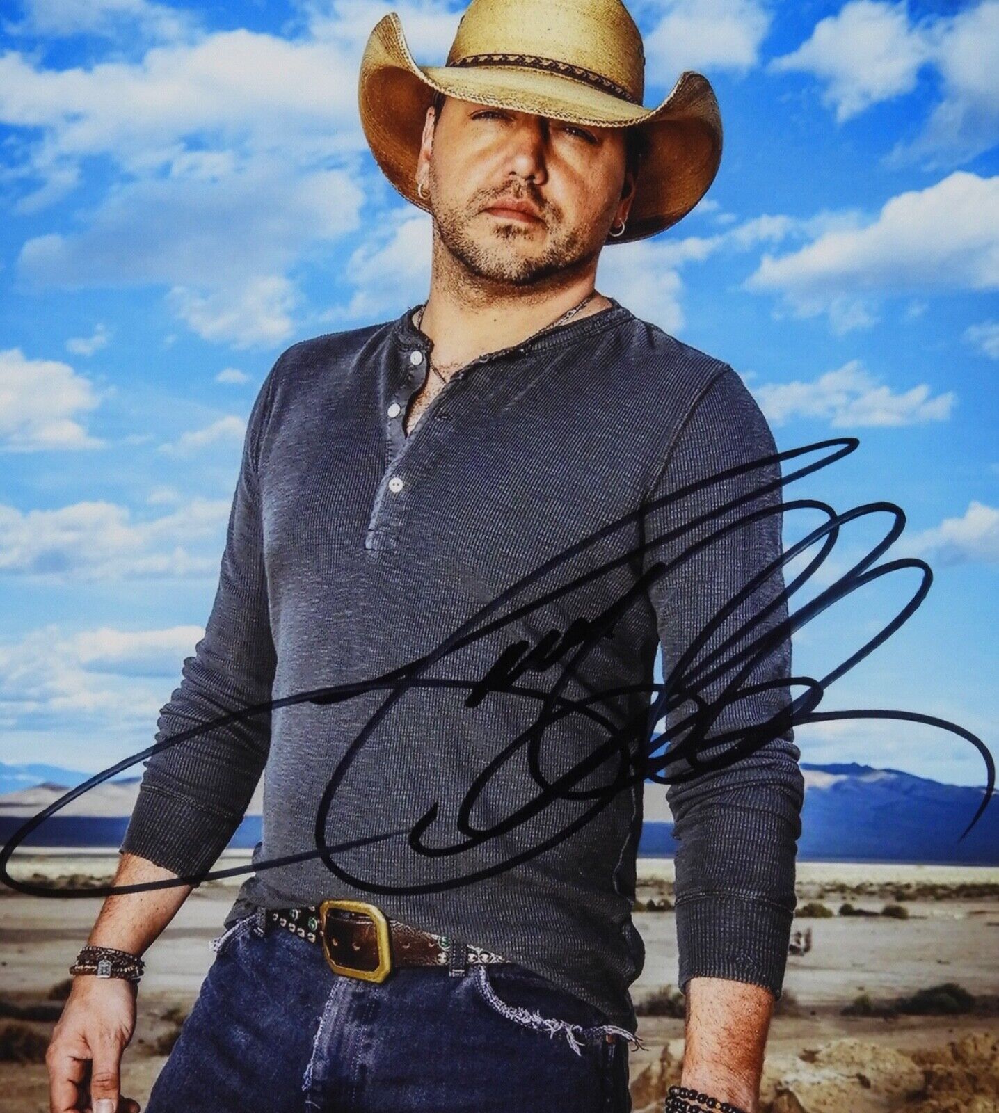 Jason Aldean JSA Autograph Signed 8 x 10 photo Country Star