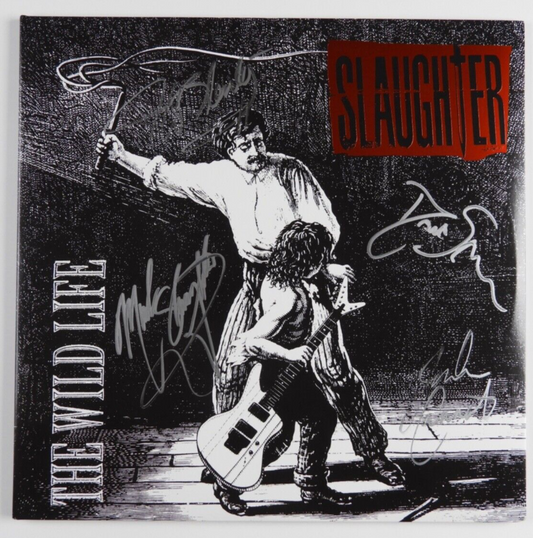 Slaughter JSA Signed Autograph Album Record Vinyl The Wild Life