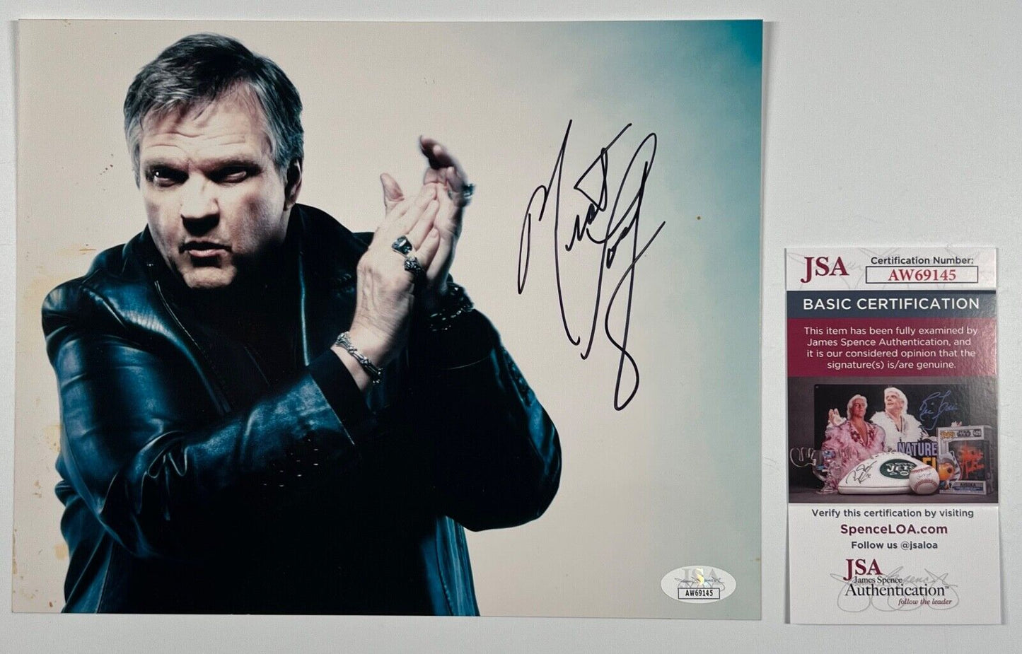 Meat Loaf JSA Signed Autograph 8 x 10 photo