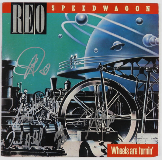 REO Speedwagon JSA Signed Autograph Record Album Vinyl Kevin Cronin