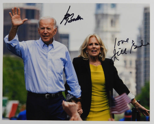 Joe Biden and Jill 46th President JSA Autograph Signed Photo COA 8 x 10