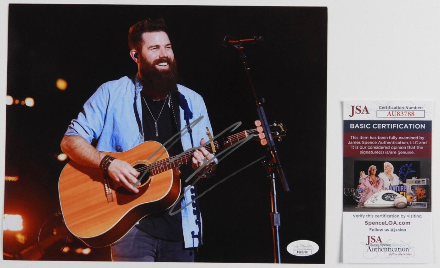 Jordan Davis JSA Signed Autograph 8 x 10 Photo Country Music Star