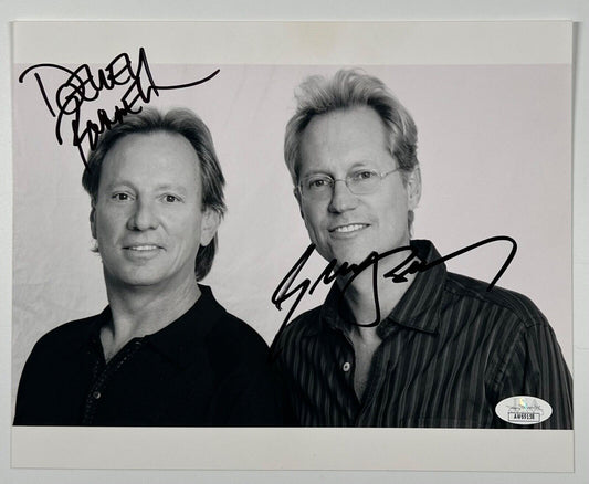 America Dewey Bunnell Gerry Beckley JSA Signed Autograph 8 x 10 photo