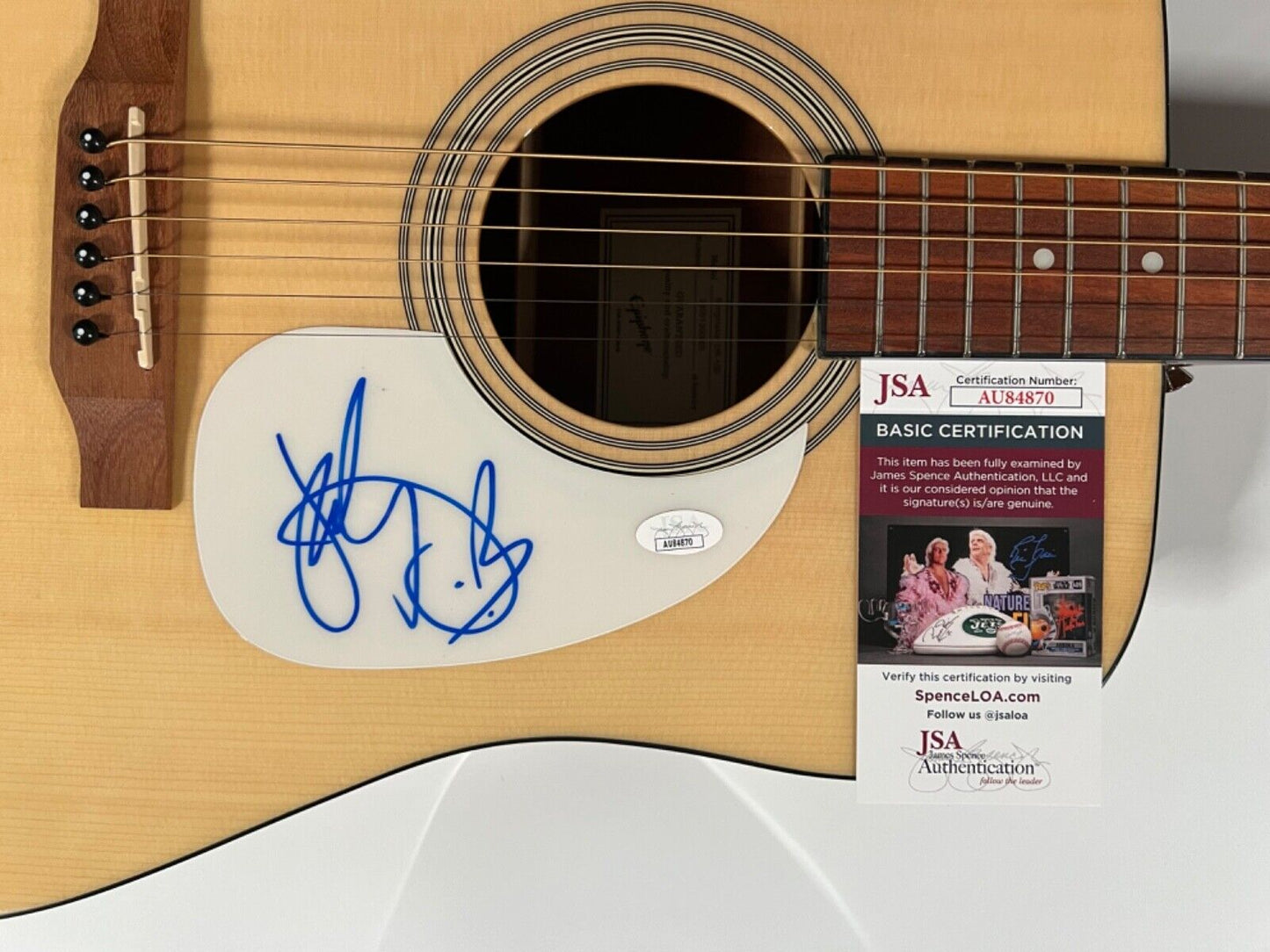 Katy Perry JSA Autograph Signed Guitar Epiphone Acoustic