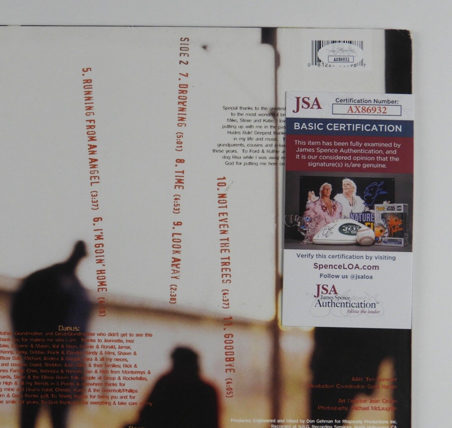 Darius Rucker JSA Signed Autograph Record Album Vinyl Hootie & The Blowfish