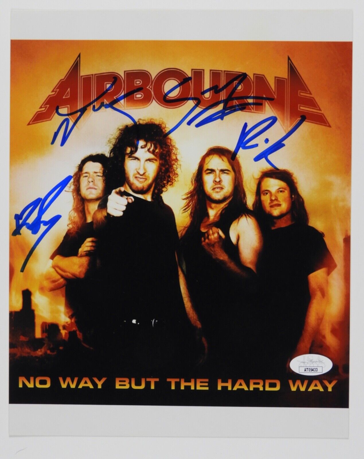 Airbourne Fully JSA Signed Autograph 8 x 10 Photo