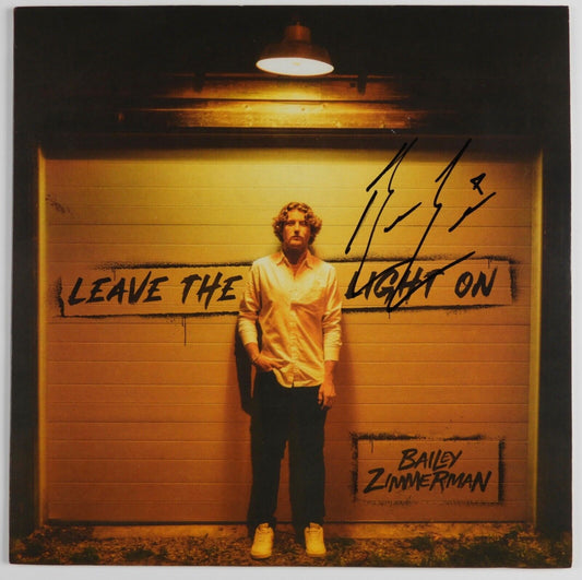 Bailey Zimmerman JSA Signed Autograph Record Album Vinyl  Leave The Light On
