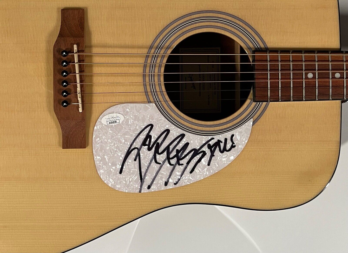 Post Malone JSA Autograph Signed Guitar Epiphone Acoustic