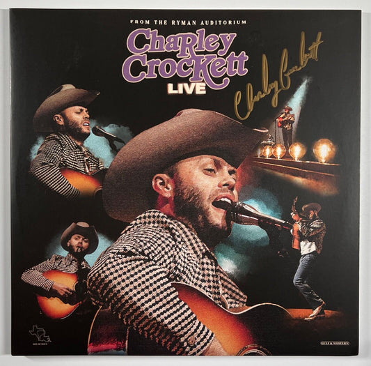 Charley Crockett JSA Signed Autograph Record Album The Ryman Live