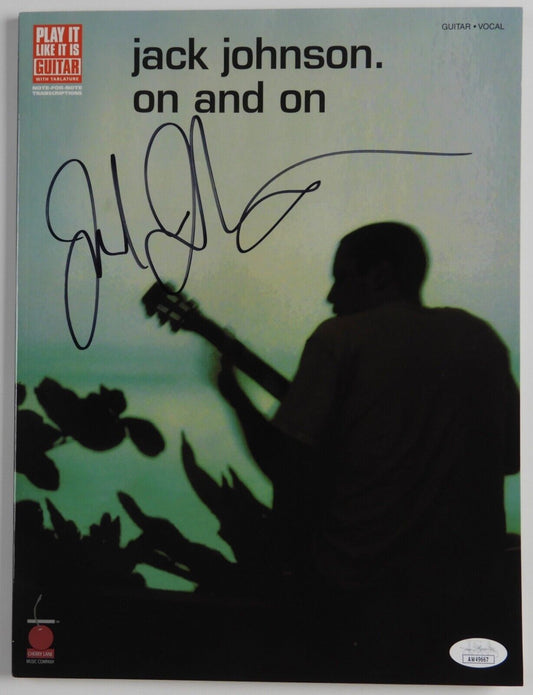 Jack Johnson JSA signed autograph Sheet Music Book On And On