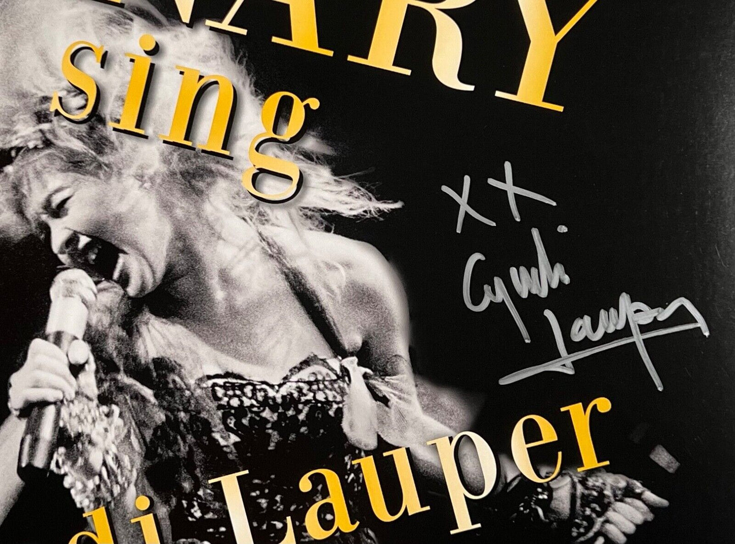 Cyndi Lauper JSA Signed Autograph Record Album Let The Canary Sign