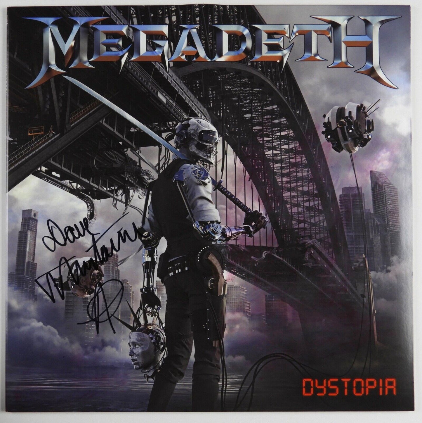Dave Mustaine JSA Signed Autograph Album Record Vinyl Signed Megadeth