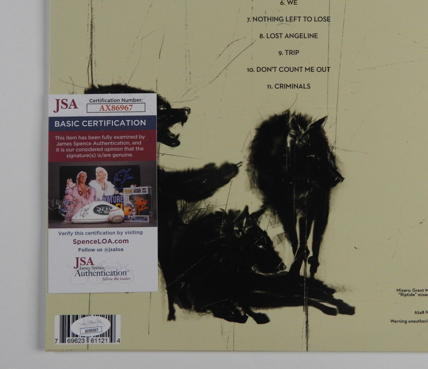 Candlebox JSA Fully Signed Autograph Album Record Vinyl The Long Goodbye