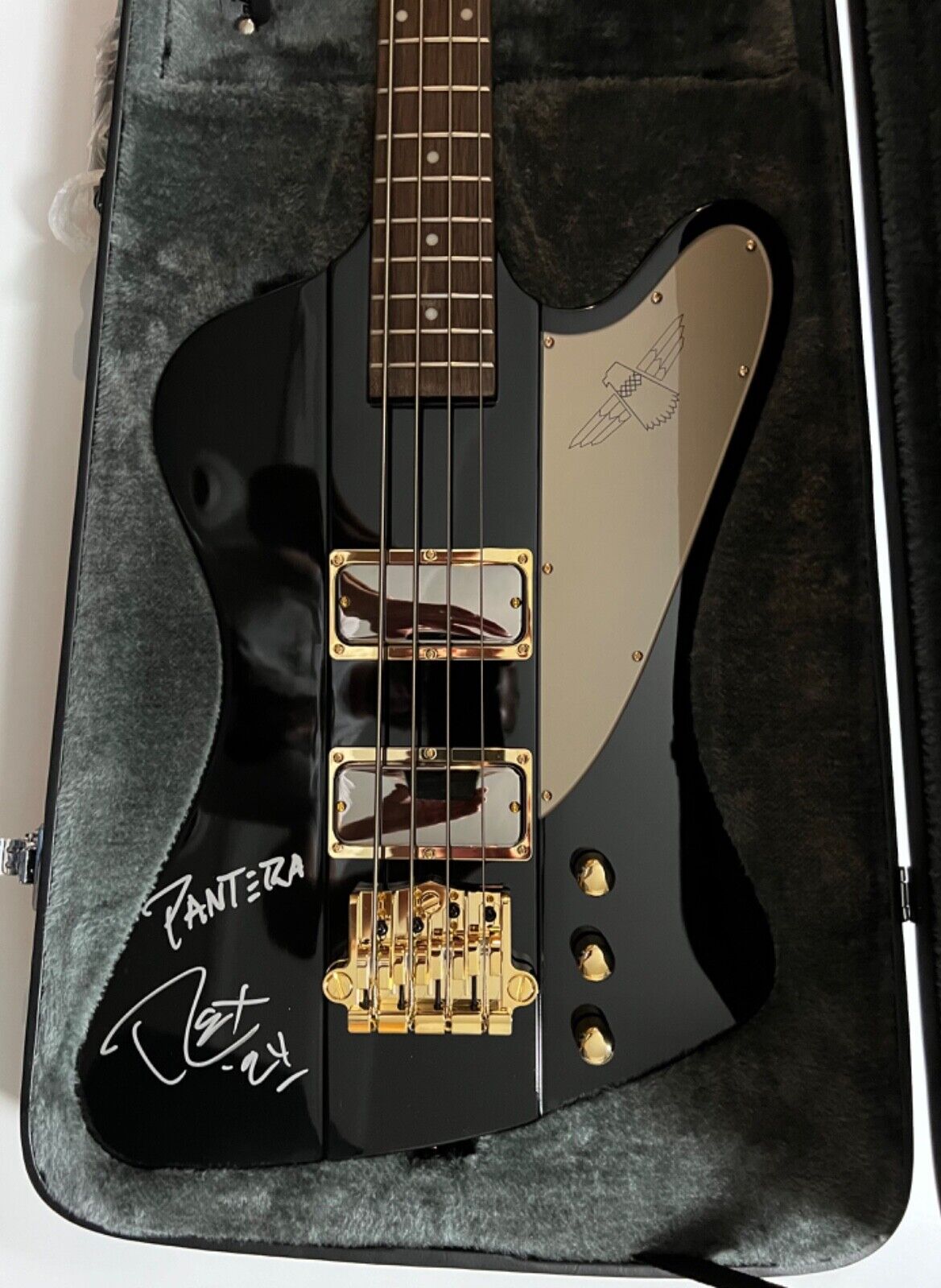 Rex Brown Pantera JSA Signed Epiphone Signature Bass Guitar