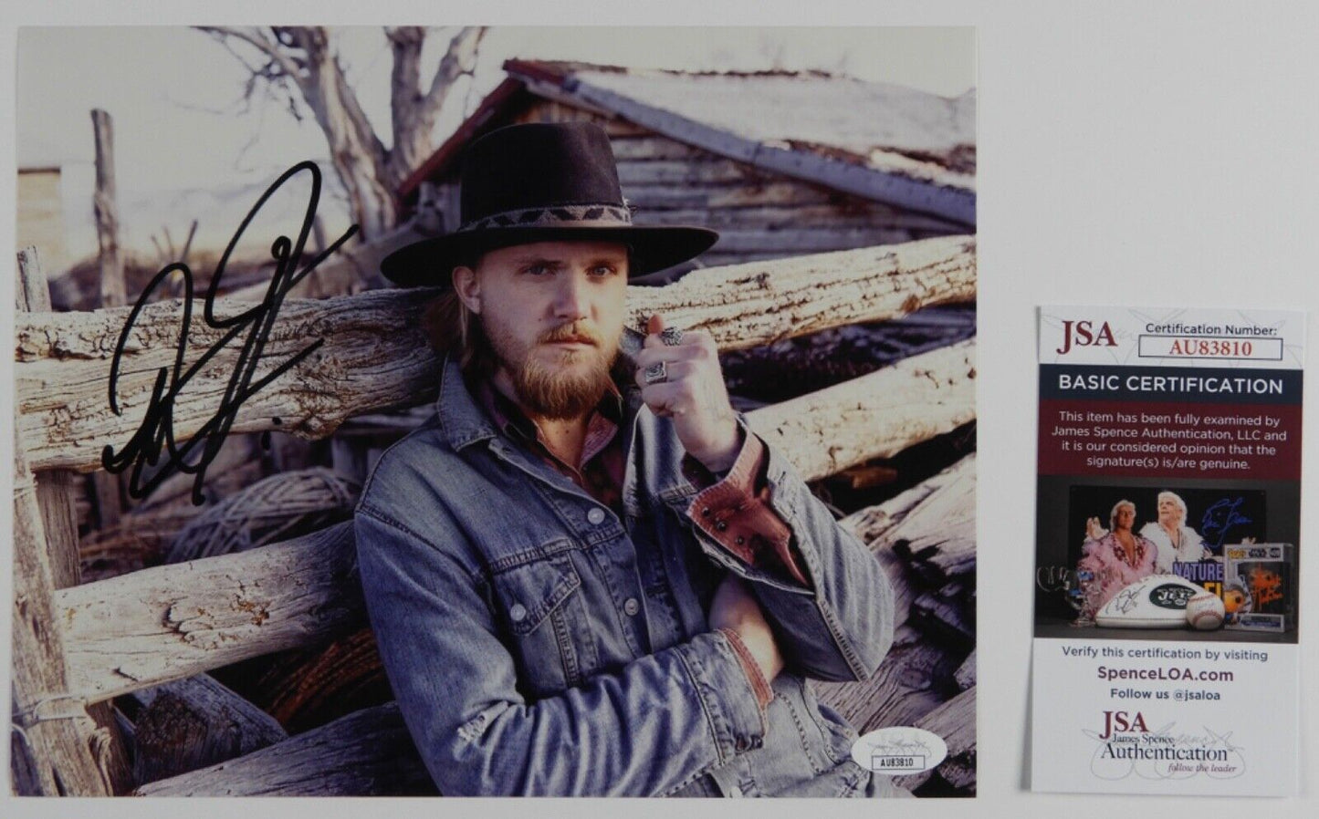 Jackson Dean JSA Signed Autograph 8 x 10 Photo Country Music Star