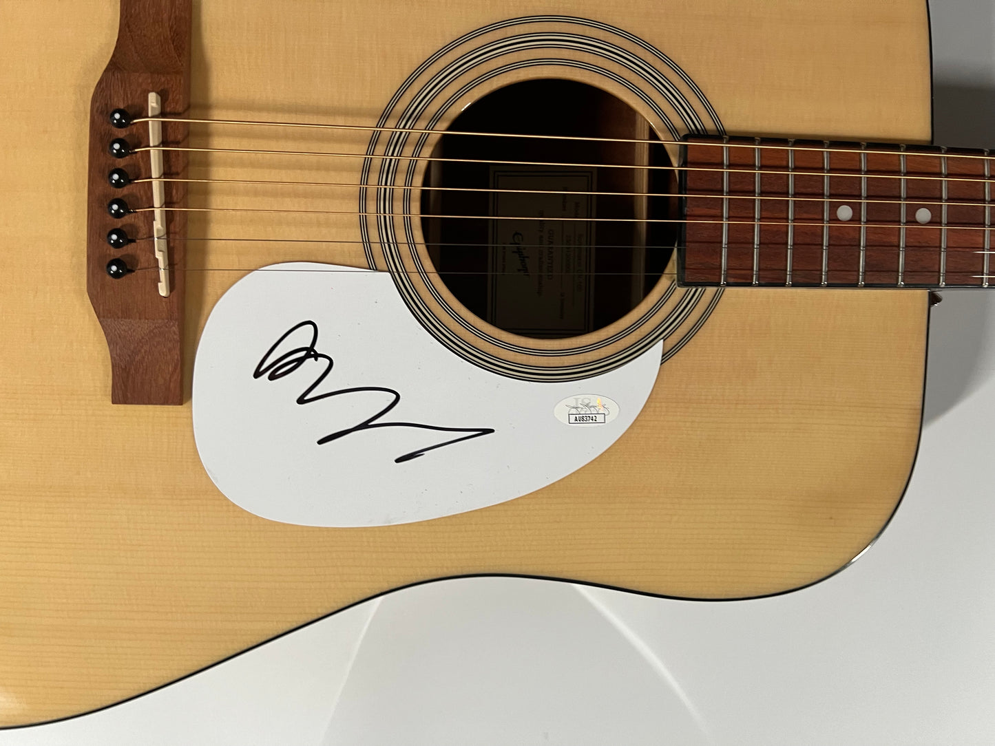 Dylan Gossett JSA Autograph Fully Signed Guitar Epiphone Acoustic