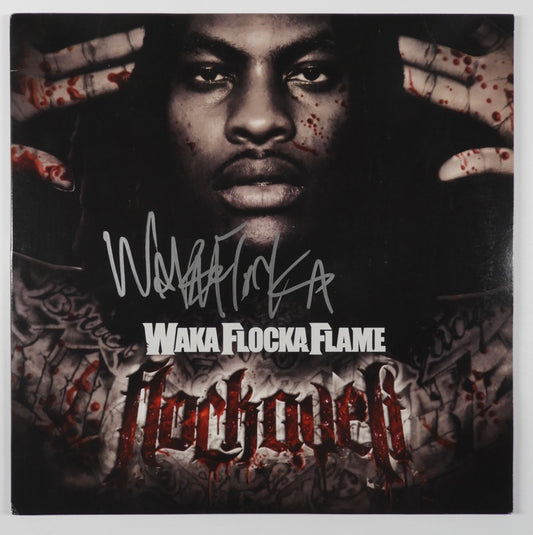 Waka Flocka Flame JSA Signed Autograph Record Album Vinyl Flockaveli