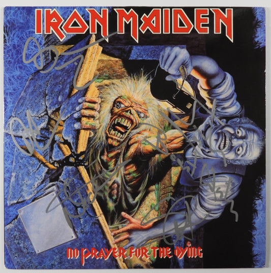 Iron Maiden Dave Murray Steve Harris + JSA Signed Autograph Record Album