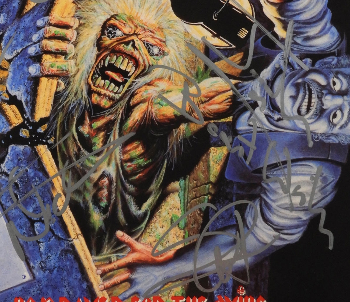 Iron Maiden Dave Murray Steve Harris + JSA Signed Autograph Record Album