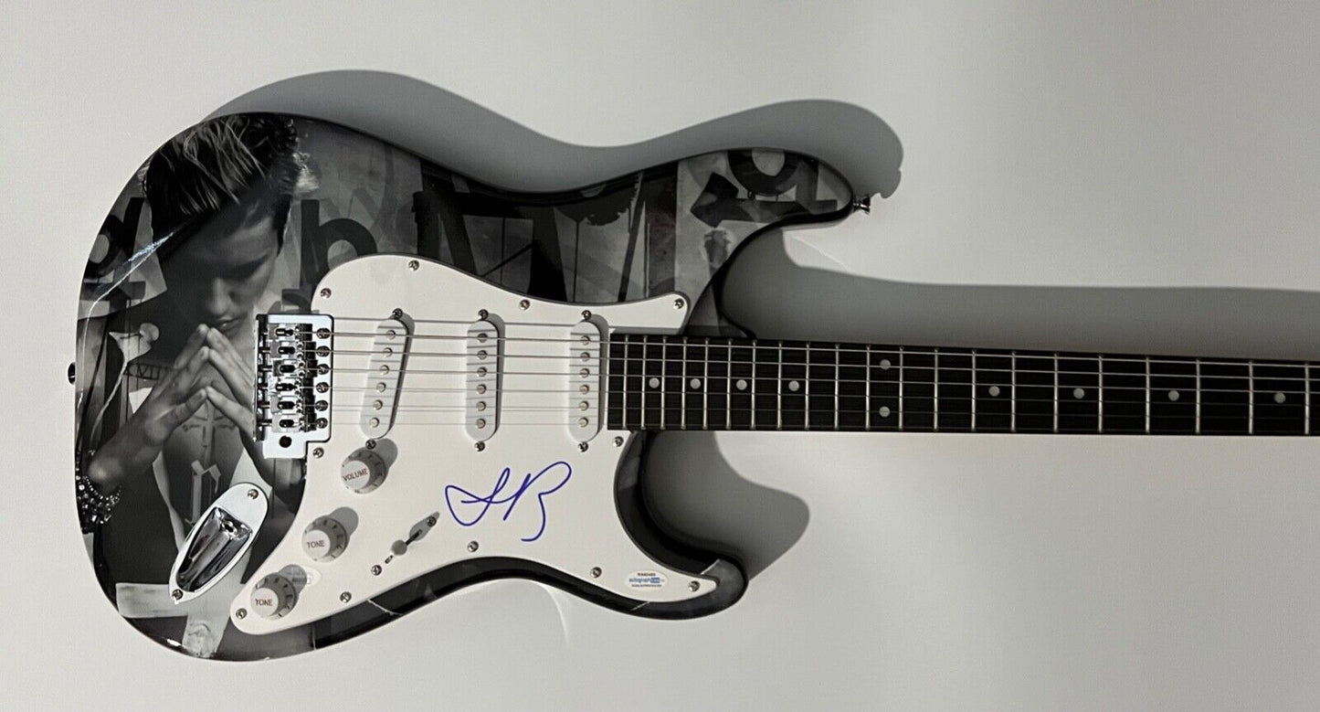 Justin Bieber JSA ACOA Autograph Signed Stratocaster Guitar Full Letter COA