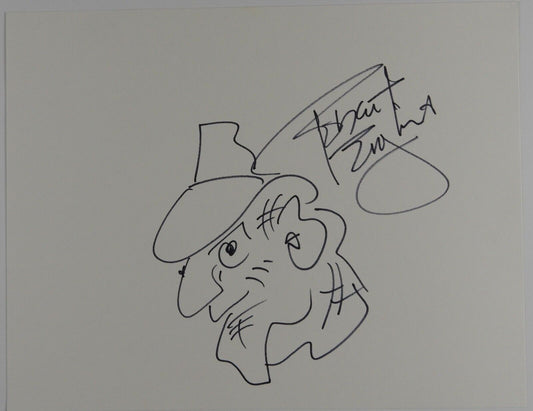 Robert Englund JSA Signed Autograph Sketch on Cardboard Freddy Krueger