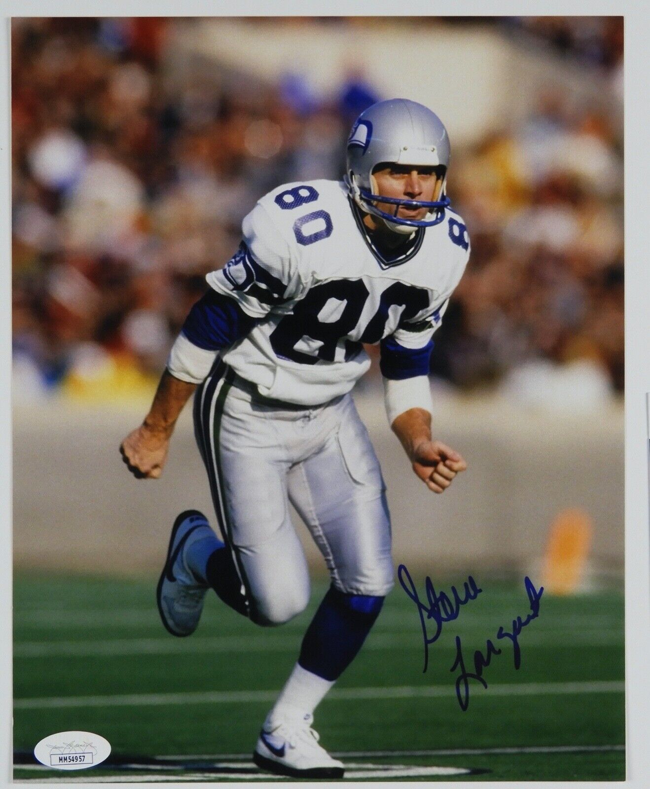 Steve Largent JSA Autograph Signed 8 x 10 photo Seattle Seahawks Football