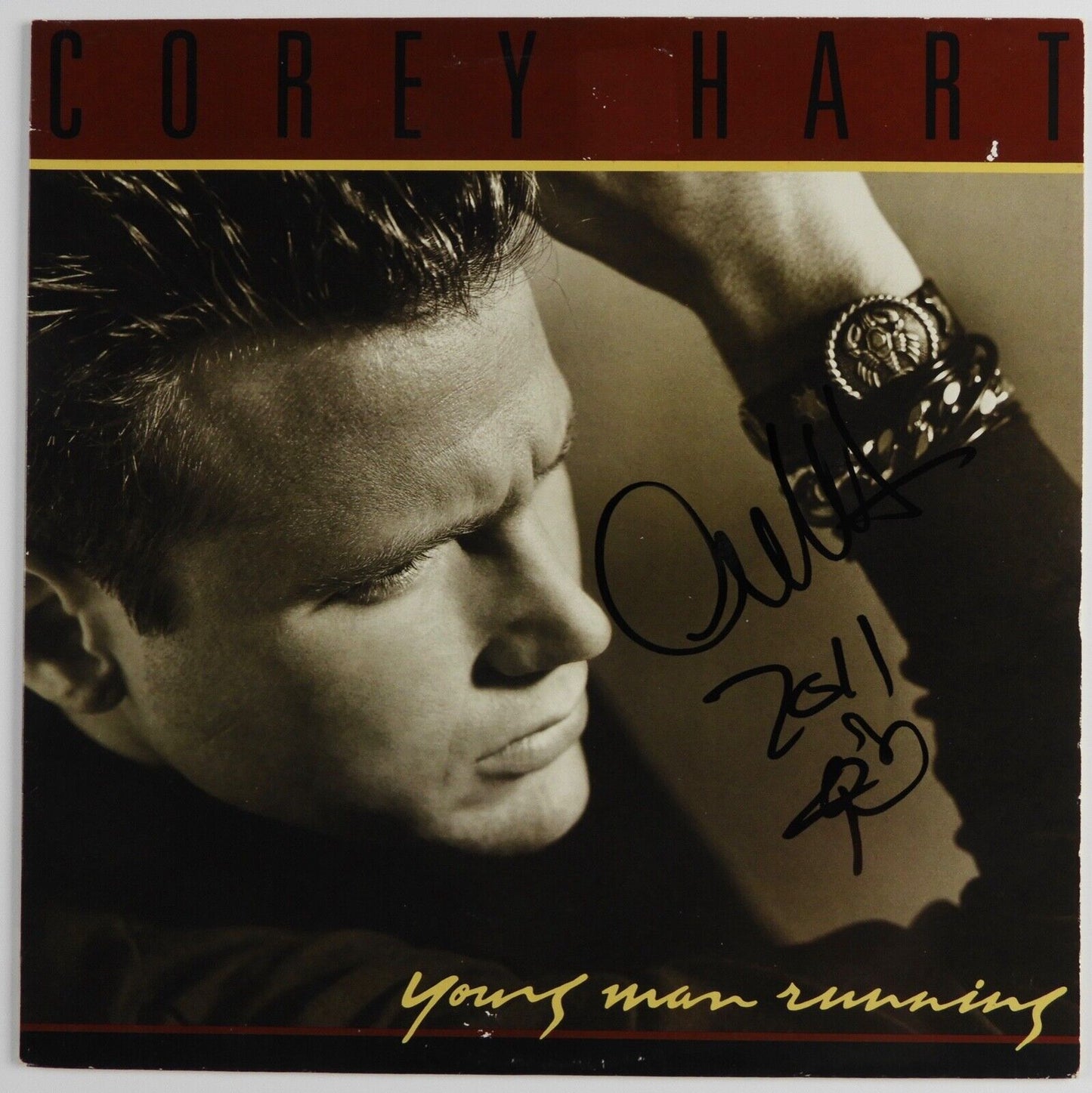 Corey Hart JSA Autograph Signed Record Album Young Man Running