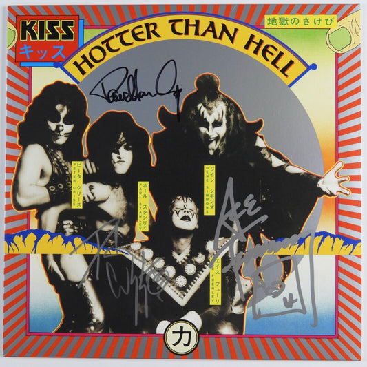 KISS JSA Paul Stanley Peter Criss Ace Autograph Signed Record Album